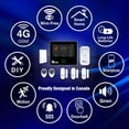 thumbnail image 2 of Security Alarm System Wireless Smart 8-Piece Kit DIY, WiFi & 4G Touch Panel, Doorbell, Motion & Door Alarm Sensors Security, Smart Home Burglar Alarm System & Business Security, 2 of 11