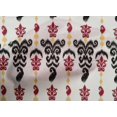thumbnail image 4 of oneOone Cotton Poplin Fabric Swirl Ikat Decor Fabric Printed BTY 56 Inch Wide, 4 of 4