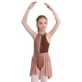 thumbnail image 3 of Runhomal Robe de Danse Ballet Sans Manches pour Filles Enfants, Robe de Patinage Artistique, Justaucorps de Gymnastique, Ballerine, Café 10, 3 of 7