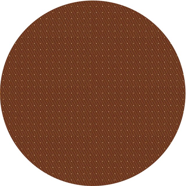 Ahgly Company Tapis d'Intérieur Ronds Transitionnels Lavables à la Machine, Brun Acajou, 7 Pieds Rond
