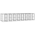 thumbnail image 1 of vidaXL Outdoor Dog Kennel Steel 19.36 m², 1 of 4