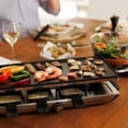 thumbnail image 4 of Swissmar Geneva Raclette de Fête pour 8 Personnes avec Plaque de Gril Antiadhésive Réversible, Spatules Résistantes à la Chaleur, 4 of 15