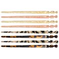 thumbnail image 2 of MasteelfCA 8Pcs Tortoise Shell Long Hair Sticks Acetate Hair Pin Women Hair Styling Tools, 2 of 7