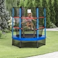 thumbnail image 2 of Outsunny Trampoline pour Enfants avec Enceinte pour 3 à 6 Ans, Bleu, 2 of 9