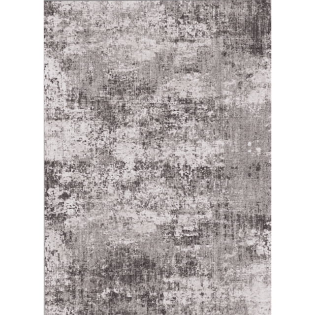 BERTHMEER 5'x7' Area Rugs for Living Room Bedroom Kitchen Rugs Abstract Washable Modern Contemporary Distressed Dorm Office Dining Room Indoor Rugs Carpets, Black
