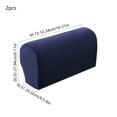 thumbnail image 4 of Sentmoon Office Chair Arm Covers Sofa Arm Covers Elastic Sofa Armrest Covers Thickened and Protective Covers for Home Furnishings Casual Solid Color Armrest Covers Sofa Decorations, 4 of 7