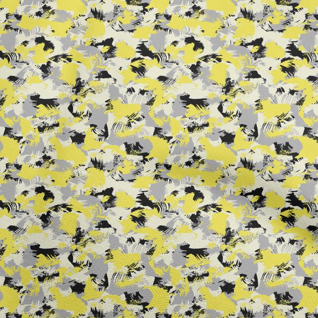 oneOone Velvet Yellow Fabric Abstracts Craft Projects Decor Fabric Printed By The Yard 58 Inch Wide