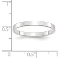thumbnail image 3 of 14K White Gold 2.5mm Light Weight Flat Band Size 7, 3 of 3
