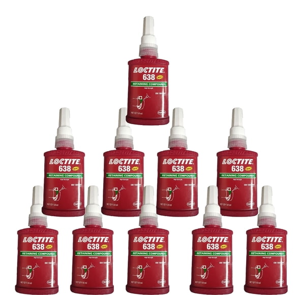 10x Loctite 638 High Strength Fast Curing Retaining Compound 50ml 2024 Expiry