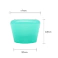 thumbnail image 2 of thinsony 2x Inline Skates Roller Brakes Block Non-Slip Safety Stopper Jelly Green, 2 of 9
