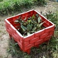 thumbnail image 3 of Plastic Garden Retaining Fence Brick Look Edging Border Outdoor Landscape Edging Fence Decorative Picket Panel for Flower Beds Paths Lawns Yard, 3 of 8