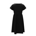 thumbnail image 5 of RKSTN Robes d'Été pour Femmes 2023 Décontractées en Coton et Lin Couleur Unie Longueur Genou Jupes Col Rond Manches Courtes Robe Midi avec Poches, 5 of 5