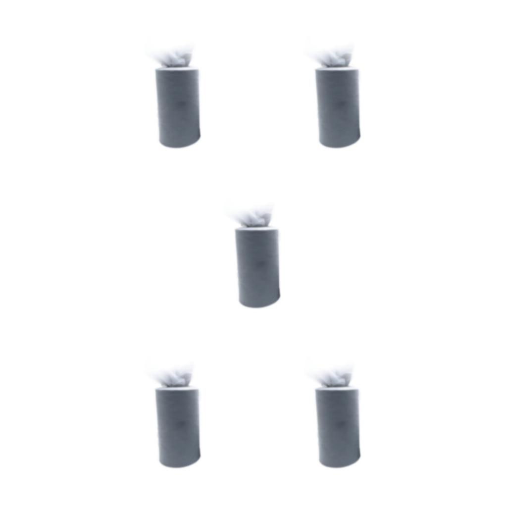 Maytalsory Polyester Durable et Fiable Rouleau Blanc Poignet Tulle Essentiel pour Bricolage Mariages Rouleau Tulle Gris Pâle 5Ensemble