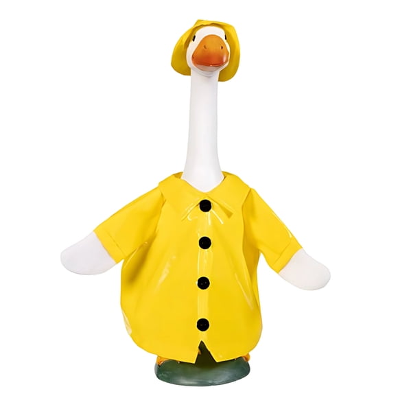 CQCYD Goose Porch Decor 23 Inch Holiday Dress Up, Waterproof Outdoor Yard Garden Decoration Fade Resistant, Easter Christmas Goose, Cute Garden Statue for Patio Porch