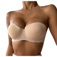 thumbnail image 2 of Bras for Women, Womens Transparent Invisible Bra With Strapless Back And Three Rows Of Buckle Underwear, 2 of 6