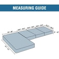 thumbnail image 3 of Sectional Couch Covers 4 Pieces Sofa Seat Cushion Covers L Shape Separate Cushion Couch Chaise Cover for Both Left/Right Sectional Couch (Seat Only: 1 Chaise + 3 Sofa), 3 of 7