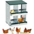 thumbnail image 2 of BeesClover Chicken Nesting Box Large Vented Hole, Metal Egg Laying Boxes with 3/4 Compartments Chicken Egg Box for Egg Collection, 2 of 6