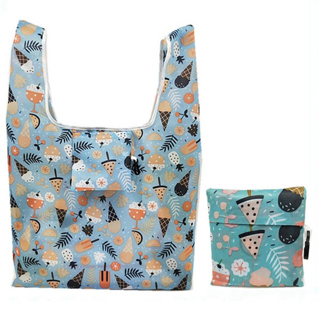 Coofit Grocery Bag Polyester Lightweight Ripstop Tote Bag Shopping Bag for Groceries