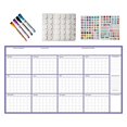 thumbnail image 1 of Grand Calendrier Mural Réutilisable Non Daté pour l'Organisation et la Planification à Domicile et à l'École sur Papier, 1 of 6