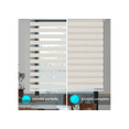 thumbnail image 3 of WYMO Zebra Blinds 44 x 96 INCH - Sheer Horizontal Blinds and Shades for Daytime and Nighttime - Light Filtering Roller Shades for Windows - Beige - Manual Control Stick, 3 of 7