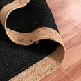 thumbnail image 4 of Indian Handmade Braided Inner Black Natural Jute Area Rug, Home Décor Rug, Jute Rug for Bedroom, Dining Room, living room, Doormat Rug Size - 7' x 9' (210 cm x 270 cm), 4 of 4