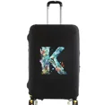thumbnail image 1 of Luggage Covers Protective Cover Travel Luggage Scratch Proof Dust Cover Reusable Dust Cover Washable Fish Letter Print Pattern 8fish letter K L, 1 of 6
