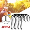 thumbnail image 4 of Metal Fishing Tools Hooks Jig Big Hook Bait Holder 8 Sizes Fishhooks R4S4, 4 of 9