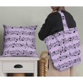 thumbnail image 5 of Soimoi Purple Cotton Duck Fabric Notes Musical Instrument Print Sewing Fabric Yard 42 Inch Wide, 5 of 5