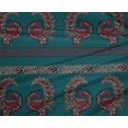 thumbnail image 4 of oneOone Polyester Lycra Fabric Peacock Block Print Fabric BTY 56 Inch Wide, 4 of 4