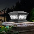 thumbnail image 2 of TopLLC Solar Lights Outdoor Solar Post Lights Outdoor Fence Cap Light For Posts Patio Garden Decoration White Lighting Black，Lighting Solar Outdoor Post Cap Lights Light For Fence Lights, 2 of 7