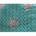 thumbnail image 5 of oneOone Georgette Viscose Turquoise Blue Fabric Abstract Block Sewing Craft Projects Fabric Prints By Yard 42 Inch Wide, 5 of 5