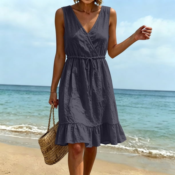 mini poplin cotton dress WEWOREWHAT Women's Vintage Size:wholesale_28 voluminous skirt with a size-2xl Paulmi and Harsh Red