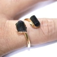 thumbnail image 2 of MesaSe Natural Black Tourmaline Crystal Stone Finger Ring For Party Wedding Jewelry, 2 of 8