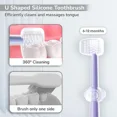 thumbnail image 3 of US 3-in-1 Baby Oral Toothbrush Set Gum Massager, U-Shape & Toddler Brush, 3 of 5