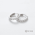 thumbnail image 3 of WINQ Single Hoop Single Earring Lab Grown Diamond 14K Gold each, 3 of 6