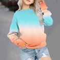 thumbnail image 2 of Yuyuzo Chandails en Molleton pour Filles Col Rond Manches Longues Décontracté Confortable Bloc de Couleur Pull d'Automne, 2 of 4