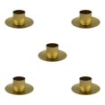 thumbnail image 2 of Thinsony Pillar Candle Holder Candlelight Home Decor Party for Dining Christmas Gold Small 5Set, 2 of 6