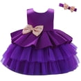 thumbnail image 3 of Robes pour Petite Fille Robe en Tulle à Volants Robes d'Été pour Filles Robe Chic pour Filles Vêtements d'Été pour Filles 90, 3 of 3