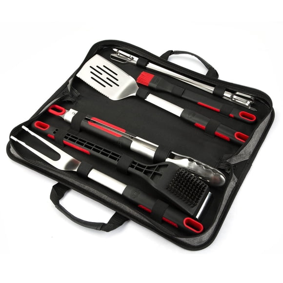 Expert Grill Grilling Accessories BBQ Grill Tools Set, 10 Pieces Stainless Steel Grill Kit