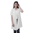 thumbnail image 1 of Moomaya Womens Half Sleeve Shrug Open Front Long Cardigan Lightweight Summer Fit, 1 of 7