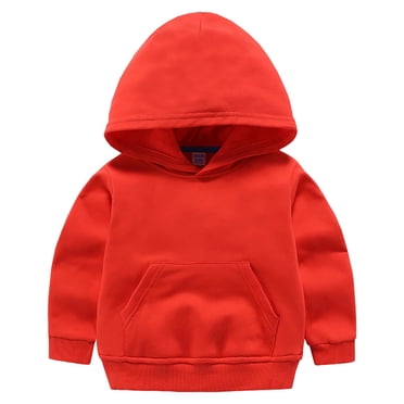 Zshosam Chandails à Capuchon pour Enfants, Chandail à Capuchon pour Garçons, Chandail à Enfiler Populaire, Décontracté, Manches Longues, Confortable, Tenue d'Hiver pour Enfants, Taille 7T 8T, (Rouge 7-8 Ans)