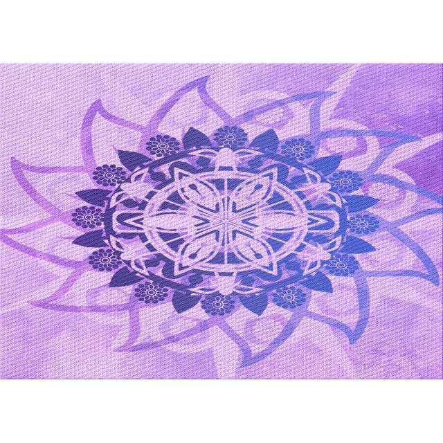 Ahgly Company Machine Washable Indoor Rectangle Transitional Blossom Pink Area Rugs, 7' x 10'
