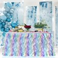 thumbnail image 3 of 6 Ft Curly Willow Table Skirt Birthday Wedding Tulle Table Skirt, 3 of 7