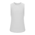 thumbnail image 3 of Timegard Haut d'Entraînement pour Femmes Col Rond Couleur Unie Sans Manches Tee-Shirt Basique Respirant, 3 of 6