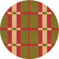 thumbnail image 1 of Ahgly Company Tapis Rond Lavable en Machine Intérieur Caramel Brun, 7 Pieds Rond, 1 of 7