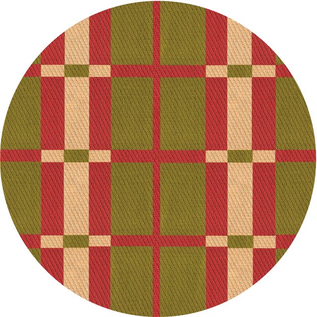 Ahgly Company Tapis Rond Lavable en Machine Intérieur Caramel Brun, 7 Pieds Rond