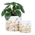 thumbnail image 3 of Jardinière Libellules et Fleurs, 3 of 4