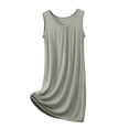 thumbnail image 1 of Diufon Robe de Pyjama pour Femme Été Mince Respirante Sans Manches Col Ras du Cou Chemises de Nuit Décontractées Amples Vêtements de Nuit pour la Maison, 1 of 6