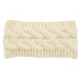 thumbnail image 1 of Bandeaux Automne Coupe-Vent Tête Élastique Multicolore Réglable Large de Laine de polyester avec des Dames Oreille Muffs Accessoires de Cheveux pour les Filles Blanc Laiteux, 1 of 6