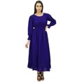 thumbnail image 1 of Bimba Robe Maxi Longue Décontractée en Coton pour Femme à Taille Smockée, 1 of 7
